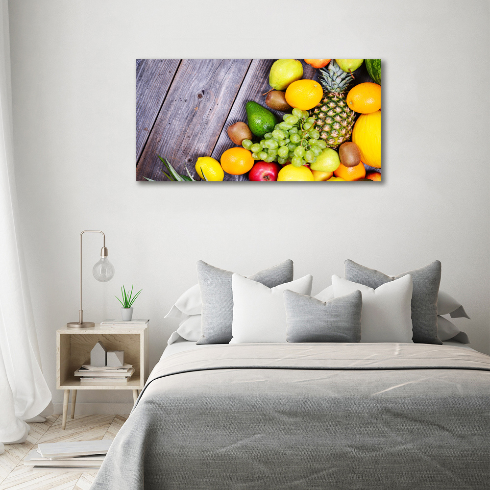 Tableau en acrylique Fruits sur bois