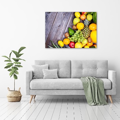 Tableau en acrylique Fruits sur bois