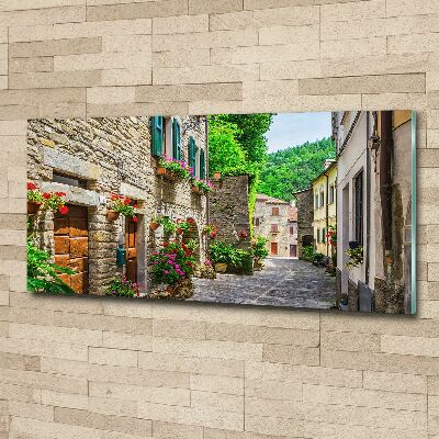 Tableau sur verre acrylique Ruelle de charme