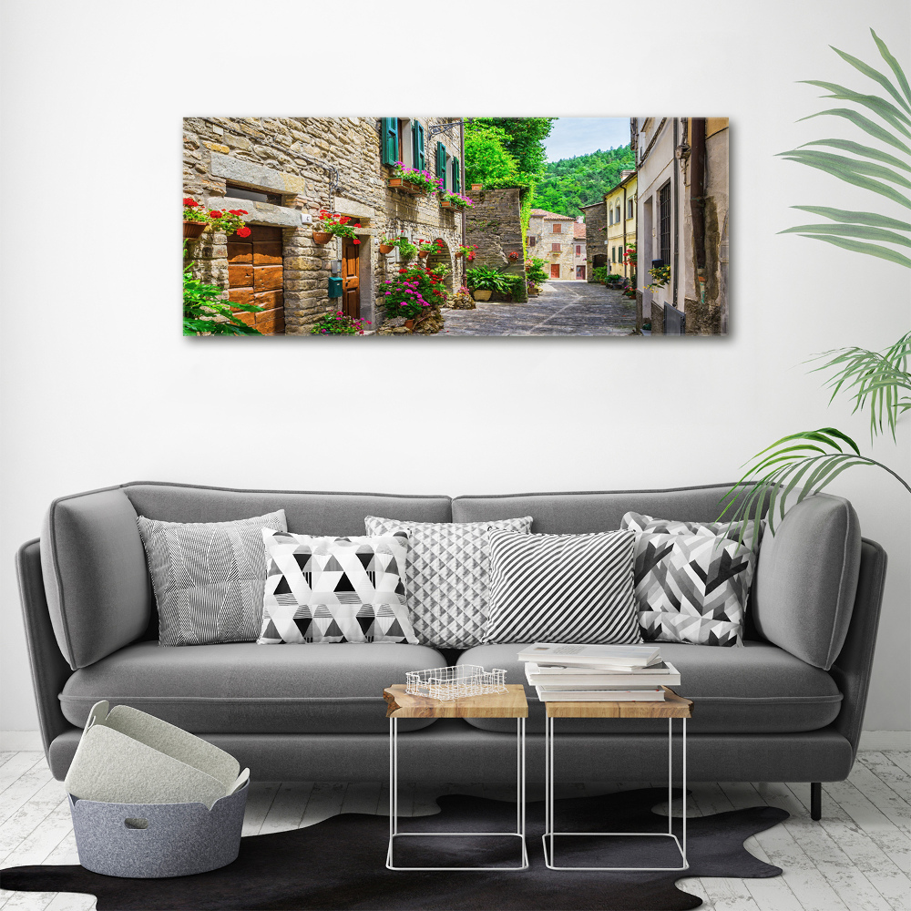 Tableau sur verre acrylique Ruelle de charme