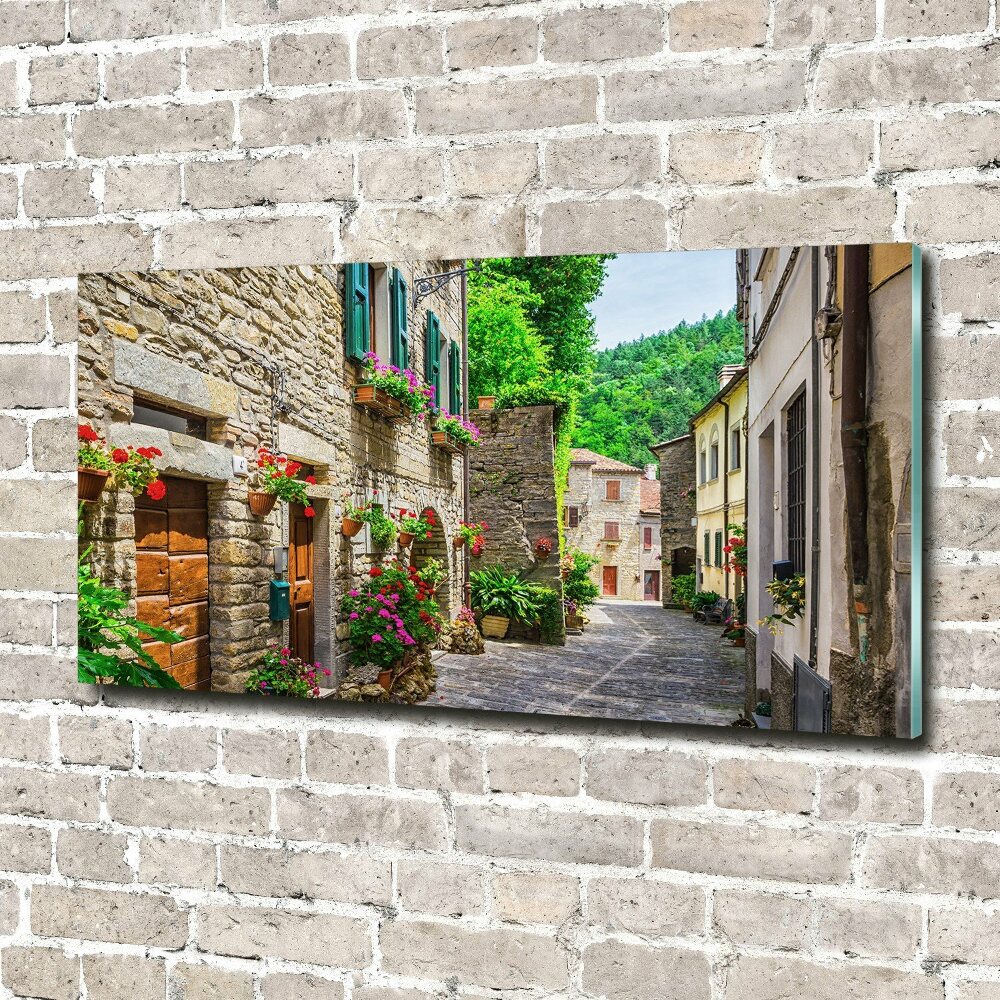 Tableau sur verre acrylique Ruelle de charme