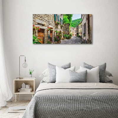 Tableau sur verre acrylique Ruelle de charme