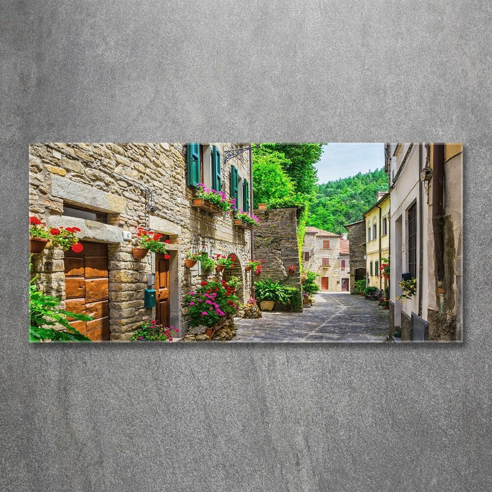 Tableau sur verre acrylique Ruelle de charme