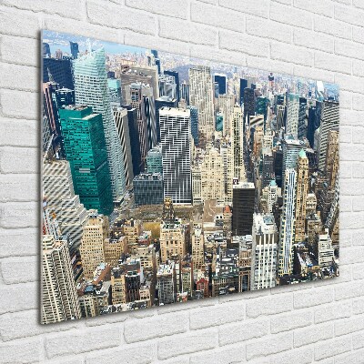 Acrylique tableau NY Manhattan