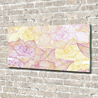 Acrylique tableau Motif floral