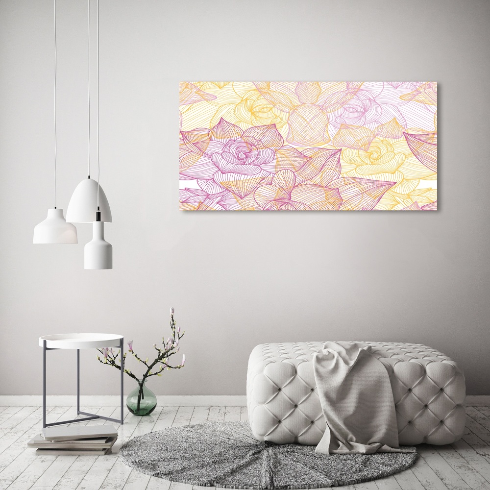 Acrylique tableau Motif floral