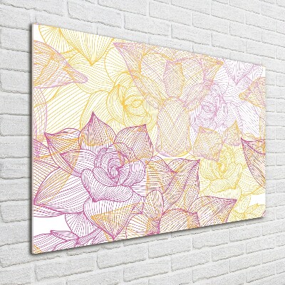 Acrylique tableau Motif floral