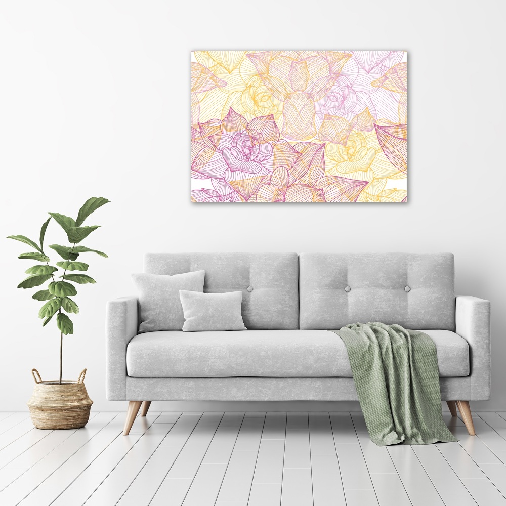 Acrylique tableau Motif floral