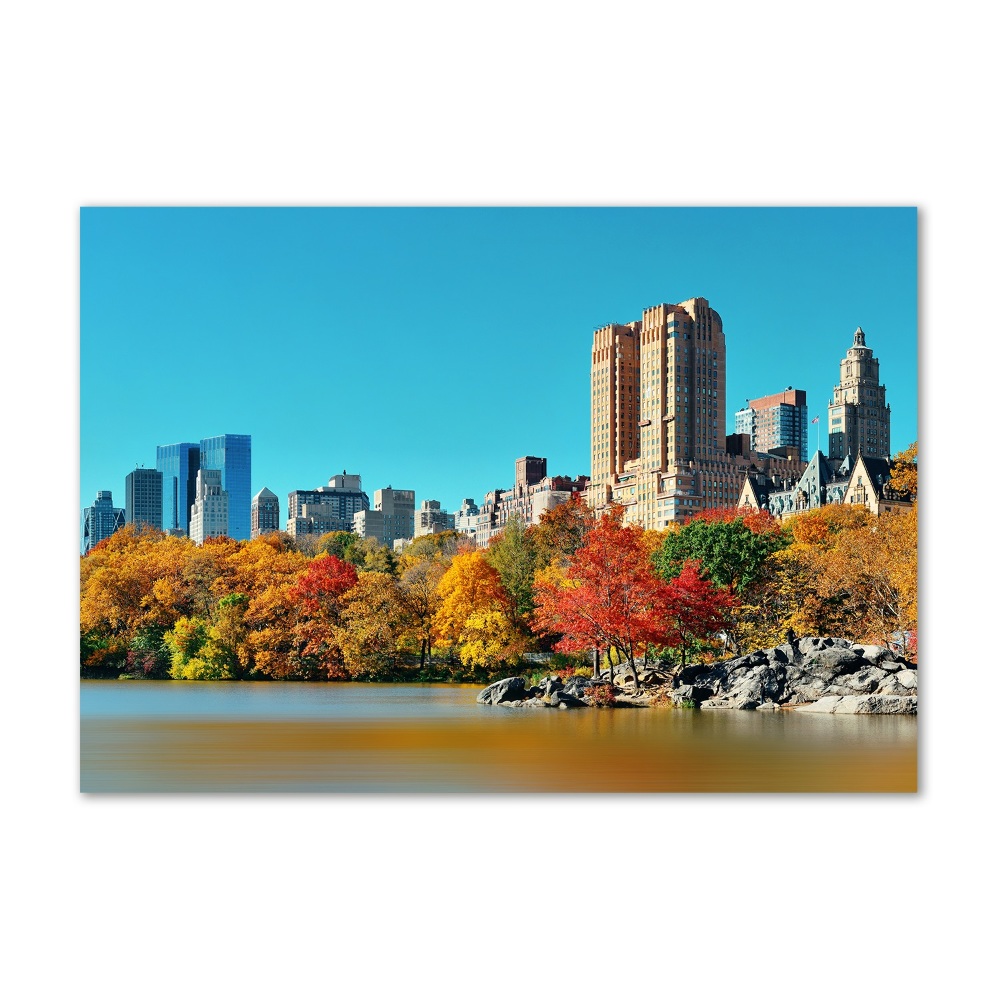 Acrylique tableau New York City en automne