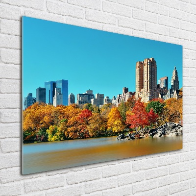 Acrylique tableau New York City en automne