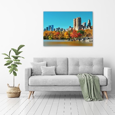 Acrylique tableau New York City en automne