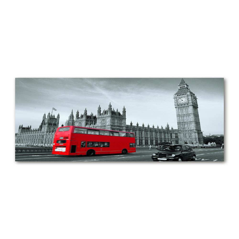 Tableau sur verre acrylique Londres en bus