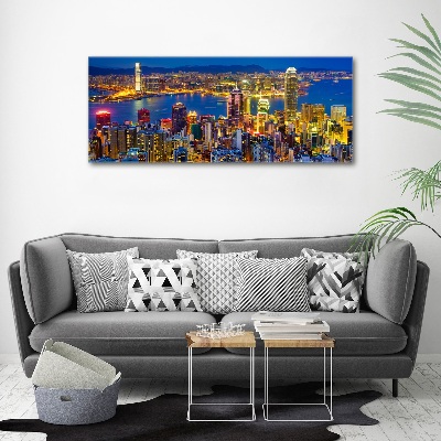 Tableau en acrylique Hong Kong de nuit