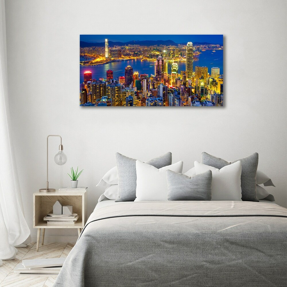 Tableau en acrylique Hong Kong de nuit