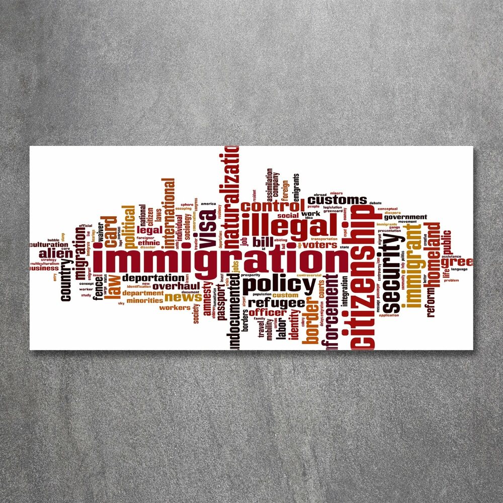 Tableau acrylique Immigration