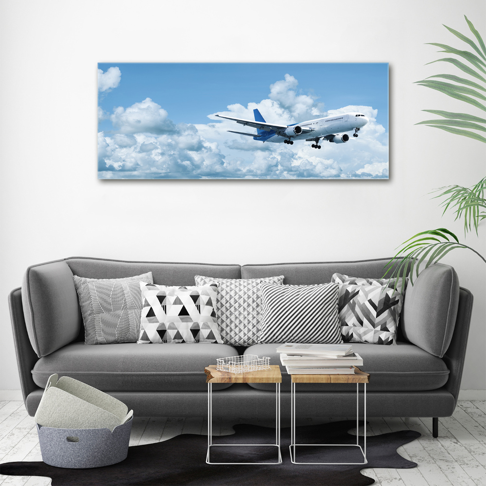 Tableau en acrylique Avion dans le ciel