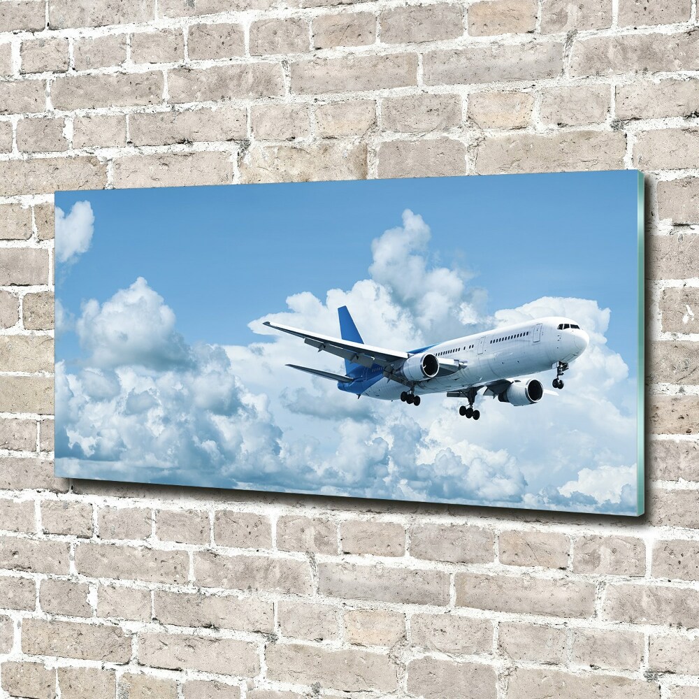 Tableau en acrylique Avion dans le ciel