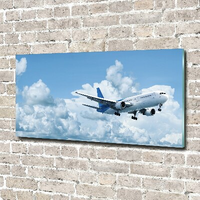 Tableau en acrylique Avion dans le ciel