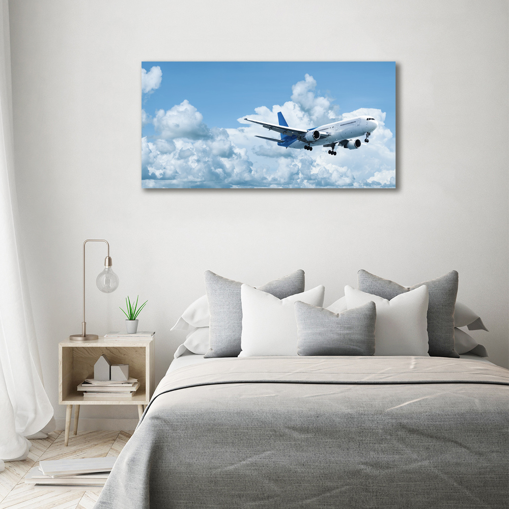 Tableau en acrylique Avion dans le ciel