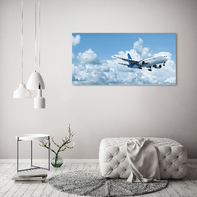 Tableau en acrylique Avion dans le ciel