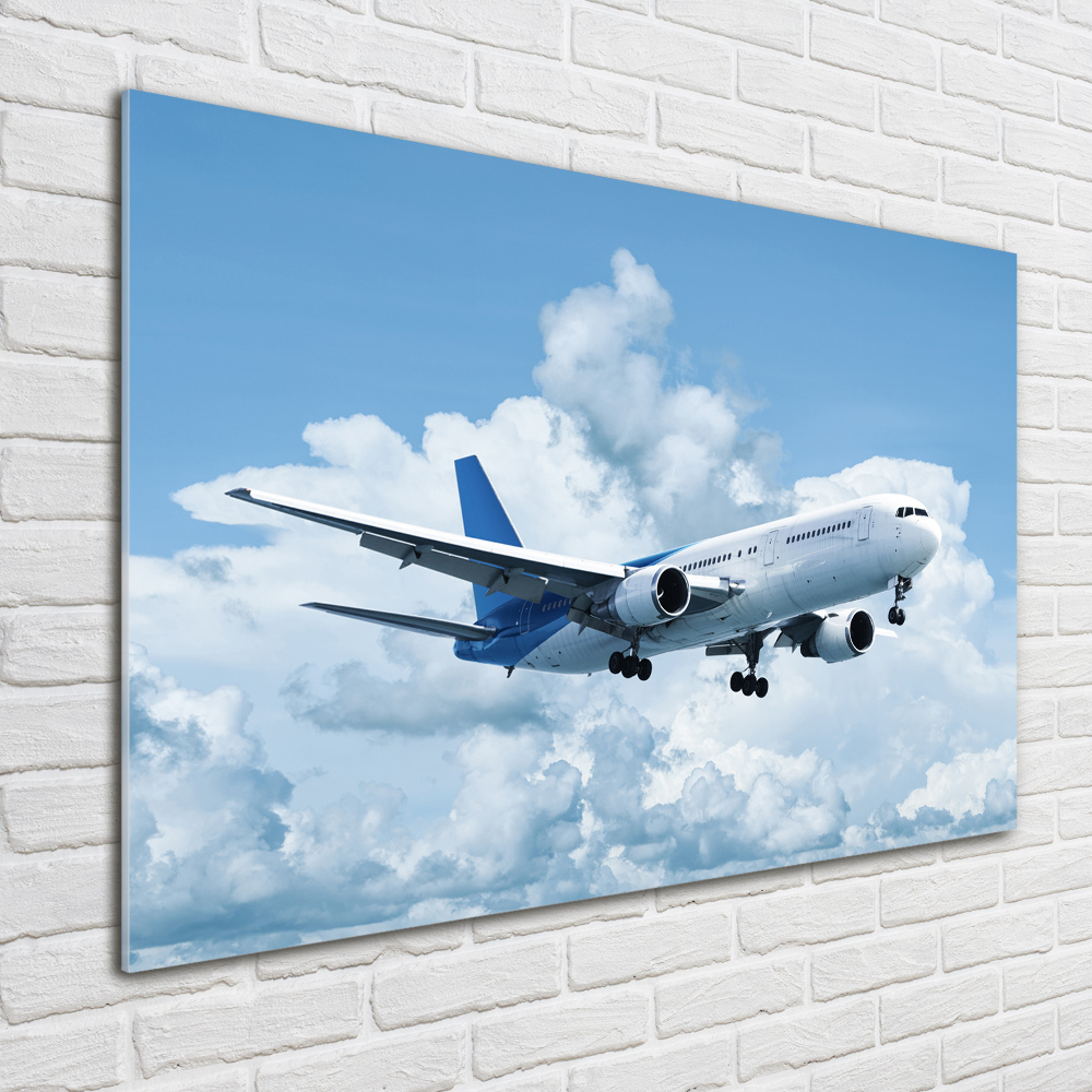 Tableau en acrylique Avion dans le ciel