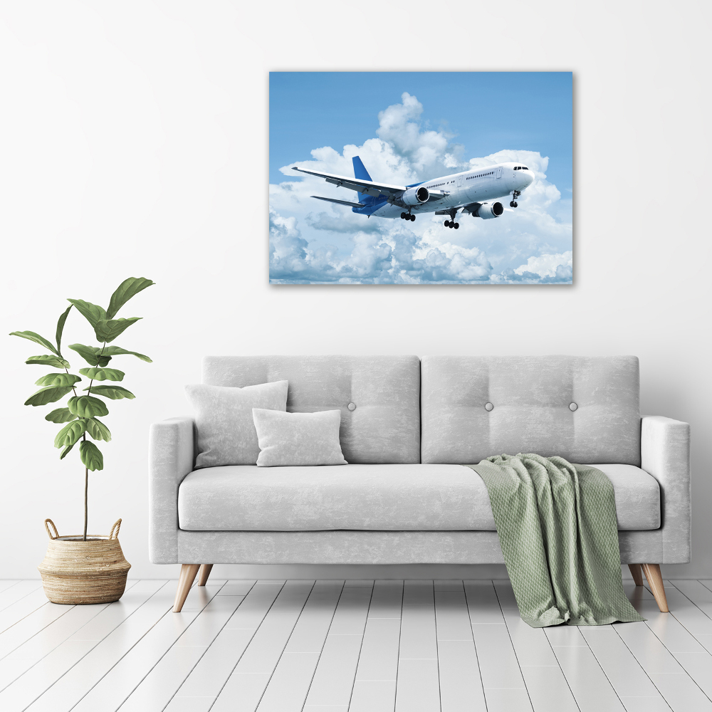 Tableau en acrylique Avion dans le ciel