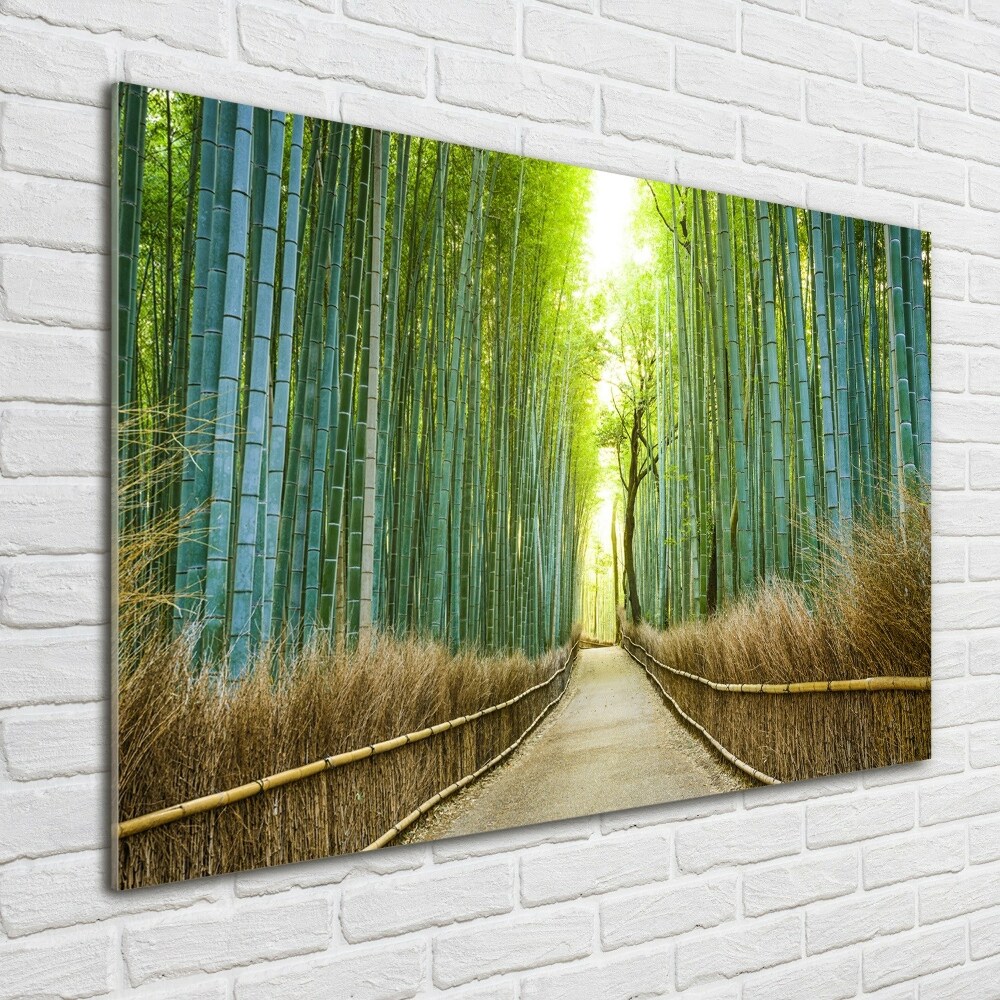 Acrylique tableau Forêt de bambous