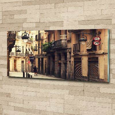 Tableau verre acrylique Les rues de Barcelone