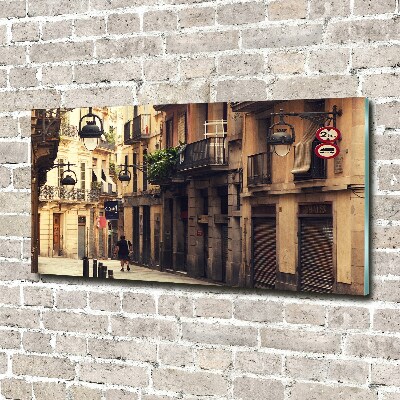 Tableau verre acrylique Les rues de Barcelone