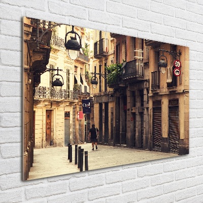 Tableau verre acrylique Les rues de Barcelone