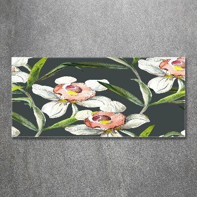 Acrylique tableau Design floral