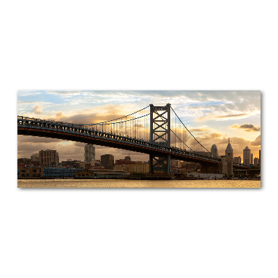 Tableau sur verre acrylique Pont de Philadelphie