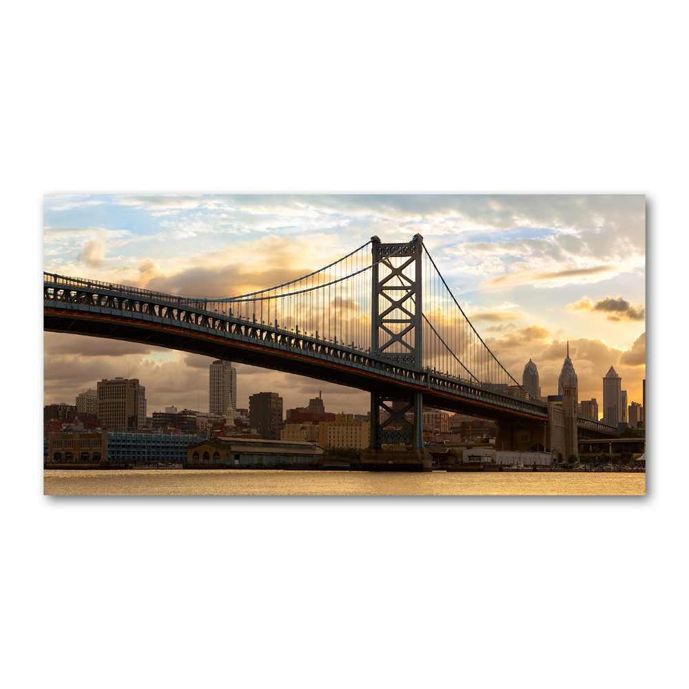 Tableau sur verre acrylique Pont de Philadelphie