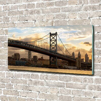 Tableau sur verre acrylique Pont de Philadelphie