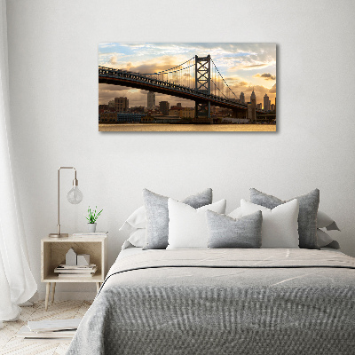 Tableau sur verre acrylique Pont de Philadelphie