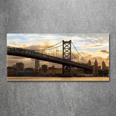 Tableau sur verre acrylique Pont de Philadelphie