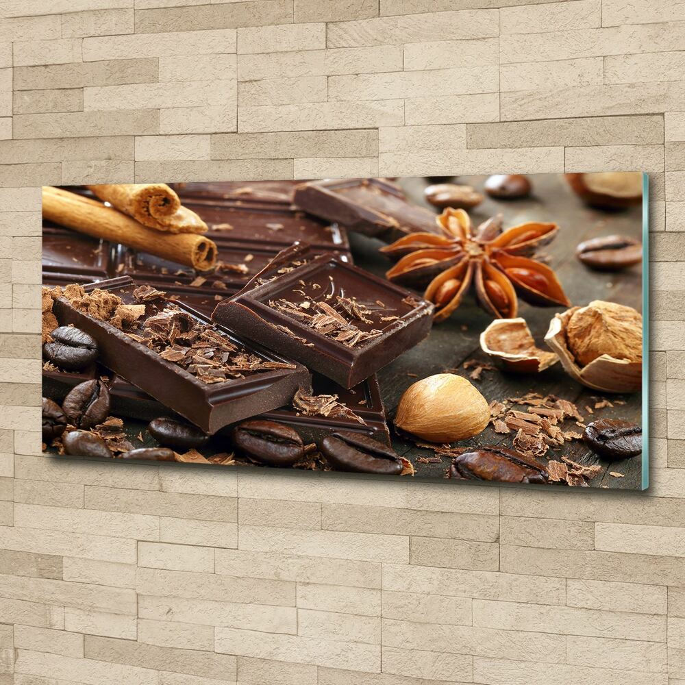 Tableau sur verre acrylique Chocolat