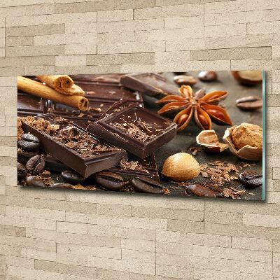 Tableau sur verre acrylique Chocolat