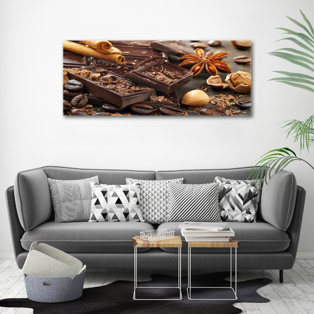 Tableau sur verre acrylique Chocolat