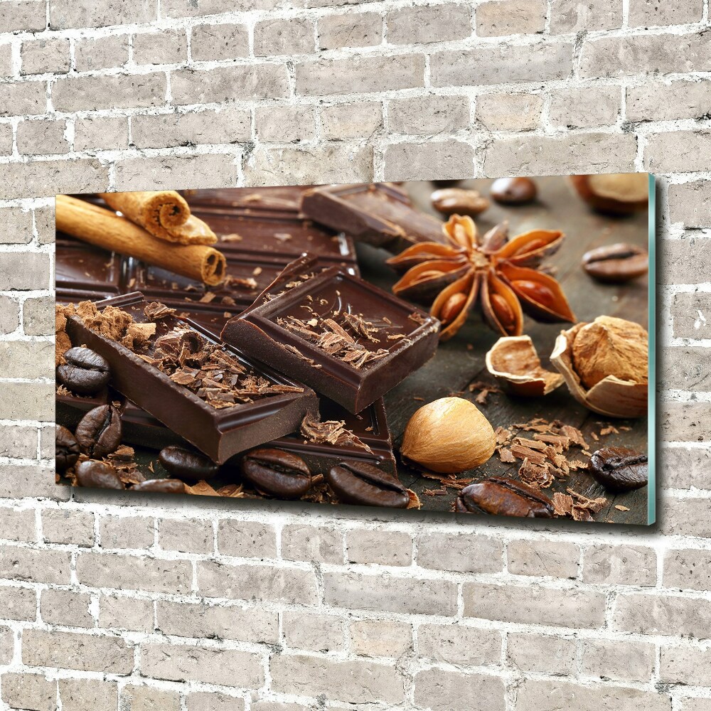 Tableau sur verre acrylique Chocolat