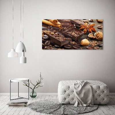 Tableau sur verre acrylique Chocolat