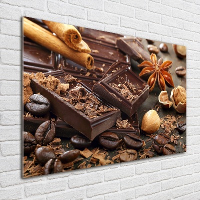 Tableau sur verre acrylique Chocolat