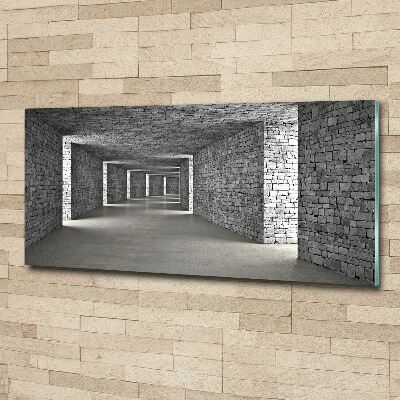 Acrylique tableau Tunnel en briques