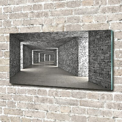 Acrylique tableau Tunnel en briques