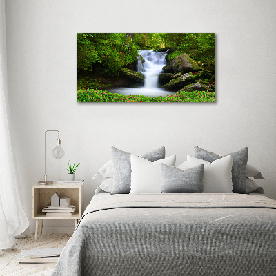 Tableau en acrylique Chute d'eau dans la forêt