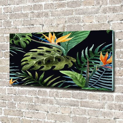 Acrylique tableau Fleurs tropicales