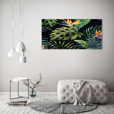 Acrylique tableau Fleurs tropicales