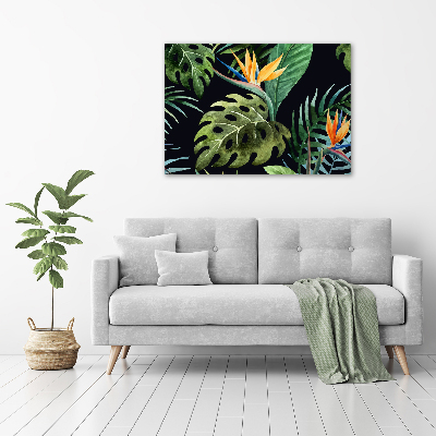 Acrylique tableau Fleurs tropicales