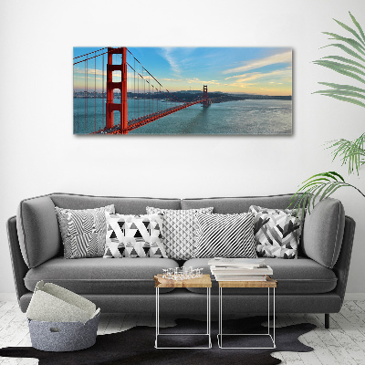 Tableau verre acrylique Le pont de San Francisco