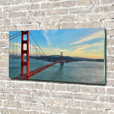 Tableau verre acrylique Le pont de San Francisco